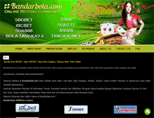 Tablet Screenshot of bandarbola.net